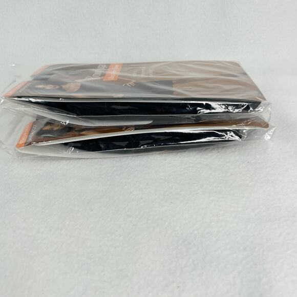 Lot of 2 L'eggs Brown Sugar Ultra Sheer Pantyhose M/T Jet Black Sandalfoot New - Picture 12 of 13